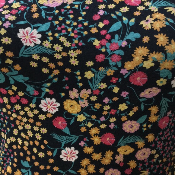 Zara Black Floral Mini dress LAST CHANCE - Picture 3 of 4